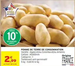 Intermarché Pomme de terre de consommation offre