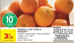 Intermarché Orange à jus offre