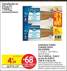 Intermarché Delpierre harengs fumés fumage doux offre