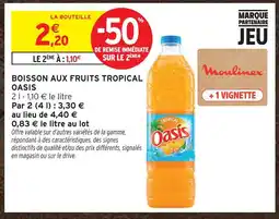 Intermarché Oasis boisson aux fruits tropical offre
