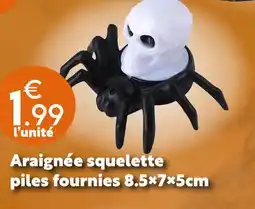 Maxi Bazar Araignée squelette piles fournies 8.5×7×5 cm offre