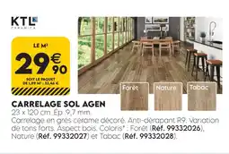 Tout faire matériaux Ktl ceramica carrelage sol agen forêt offre