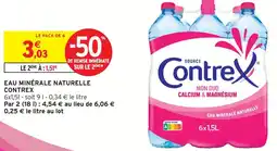 Intermarché Contrex eau minérale naturelle mon duo calcium & magnésium offre