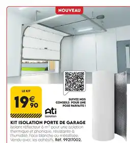 Tout faire matériaux Kit isolation porte de garage offre