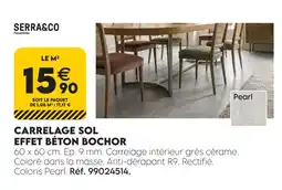 Tout faire matériaux Serra&co carrelage sol effet béton bochor offre