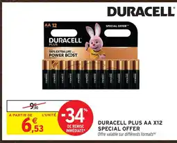 Intermarché Duracell plus aa x12 special offer offre