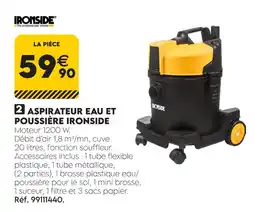 Tout faire matériaux Ironside aspirateur eau et poussière offre
