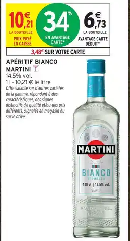 Intermarché Martini apéritif bianco offre