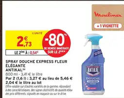 Intermarché Antikal spray douche express fleur élégante(b) offre