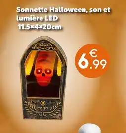 Maxi Bazar Sonnette halloween, son et lumière led offre