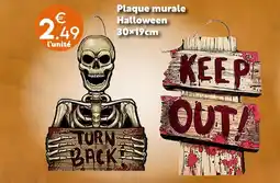 Maxi Bazar Plaque murale halloween offre