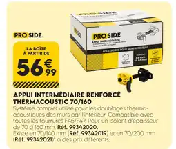 Tout faire matériaux Proside appui intermédiaire renforcé thermacoustic 70/160 offre
