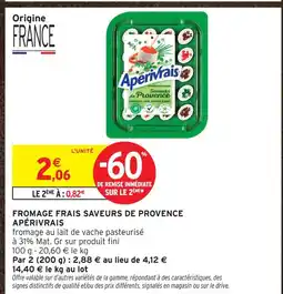 Intermarché Apérivrais fromage frais saveurs de provence offre