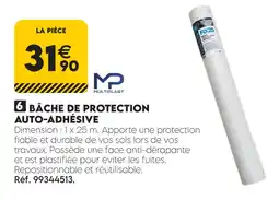 Tout faire matériaux Multiplast bâche de protection auto-adhésive offre
