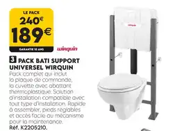 Tout faire matériaux Wirquin pack bâti support universel offre