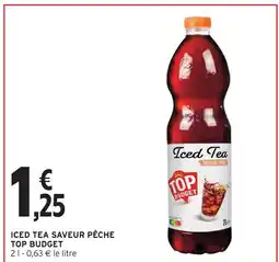 Intermarché Top budget iced tea saveur pêche offre