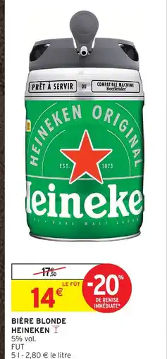 Intermarché Heineken bière blonde offre