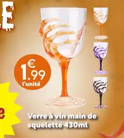 Maxi Bazar Verre à vin main de squelette offre