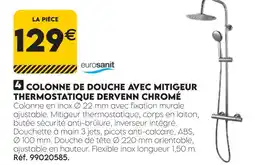 Tout faire matériaux Eurosanit colonne de douche avec mitigeur thermostatique dervenn chromé offre