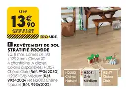 Tout faire matériaux Proside revêtement de sol stratifié offre