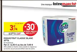 Intermarché Apta essuie-tout classic blanc offre