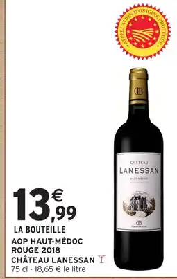 Intermarché Château lanessan aop haut-médoc rouge 2018 offre