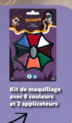 Maxi Bazar Kit de maquillage avec 8 couleurs et 2 applicateurs offre