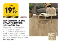Tout faire matériaux Revêtement de sol stratifié nature sens aqua 24h offre