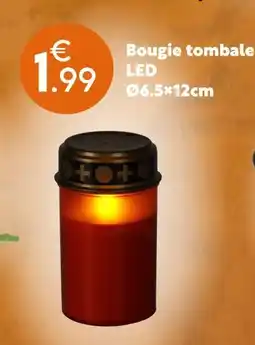 Maxi Bazar Bougie tombale led ø6.5×12cm offre