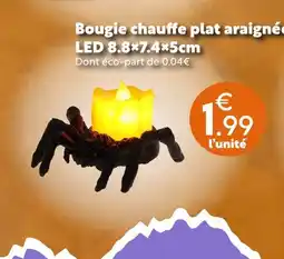 Maxi Bazar Bougie chauffe plat araignée led offre