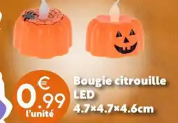 Maxi Bazar Bougie citrouille led offre