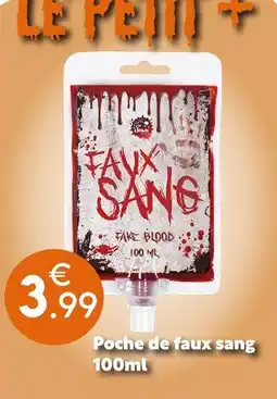 Maxi Bazar Poche de faux sang offre