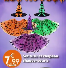 Maxi Bazar Set tutu et chapeau chauve-souris offre
