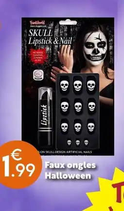Maxi Bazar Fun worl faux ongles halloween offre