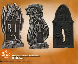 Maxi Bazar Plaque funéraire halloween 22×43×3 cm offre