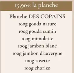 Intermarché Planche des copains offre