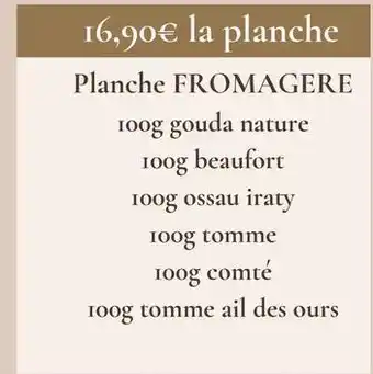 Planche fromagere