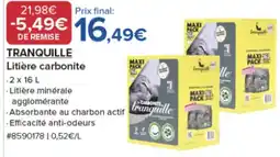 Costco Tranquille Litière carbonite offre