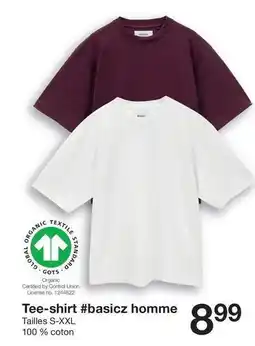 Zeeman Tee-shirt #basicz homme offre