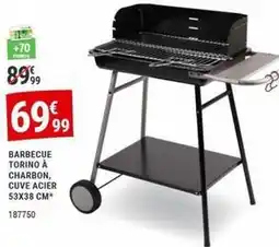 Gamm vert Barbecue torino à charbon cuve acier 53x38 cm offre