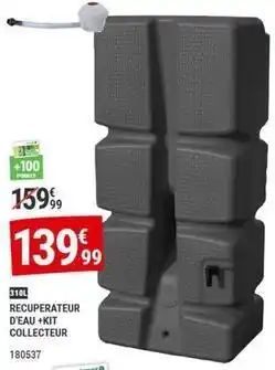 Gamm vert Recuperateur d'eau + kit collecteur offre