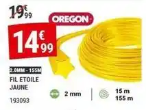 Gamm vert Oregon - fil etoile jaune offre