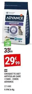 Gamm vert Care - croquettes diet articular +7ans - chien advance offre