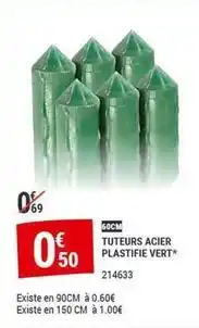 Gamm vert Tuteurs acier plastifie vert offre