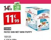 Gamm vert Royal canin - patee shn wet mini puppy offre