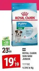Gamm vert Royal - canin shn mini junior offre