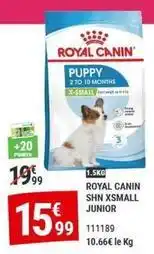 Gamm vert Royal - canin sbn xsmall junior offre
