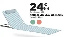 Centrakor Matelas clic clac des plages offre