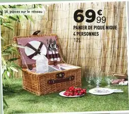 Centrakor Panier de pique nique 4 personnes offre