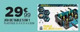 Centrakor Jeu de table 5 en 1 offre